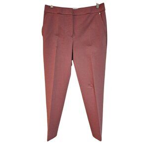 Max Mara Women's Slim Fit Mauve Trousers Quiet Luxury Business Court Core sz 8